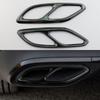 2Pcs/Sets Black / Silver Steel Exhaust Muffler Tail Pipe Trim For Mercedes Benz CLA Class C118 W118 2020-2022