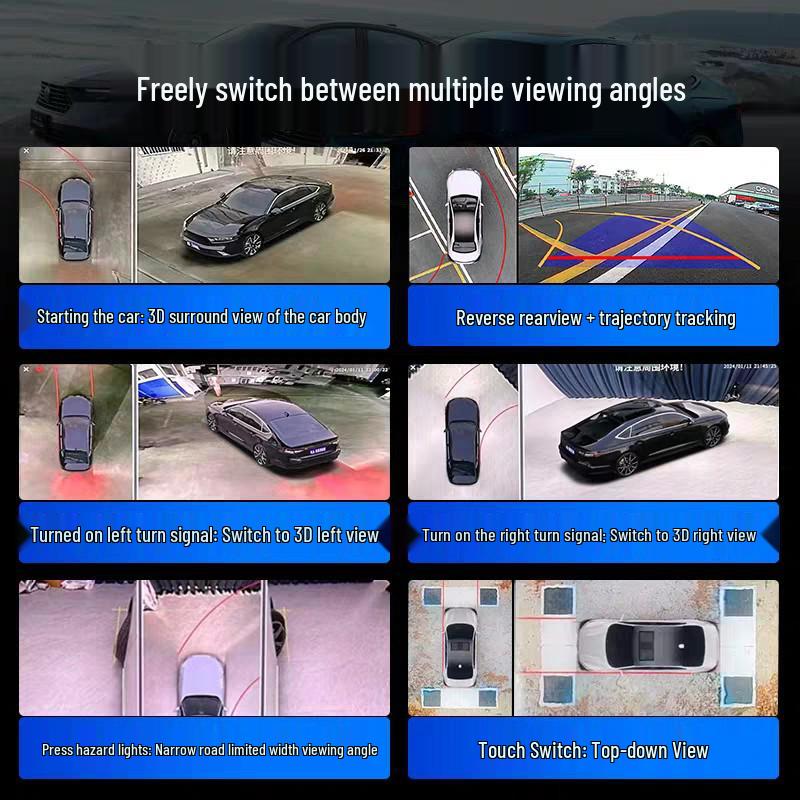360° Panoramic Camera System for Hyundai Elantra/Kia KX3/IX35 Sportage with Integrated Decoder