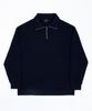 Seuteulaikeu Volume Rib Half Zipper Pullover (Navy)