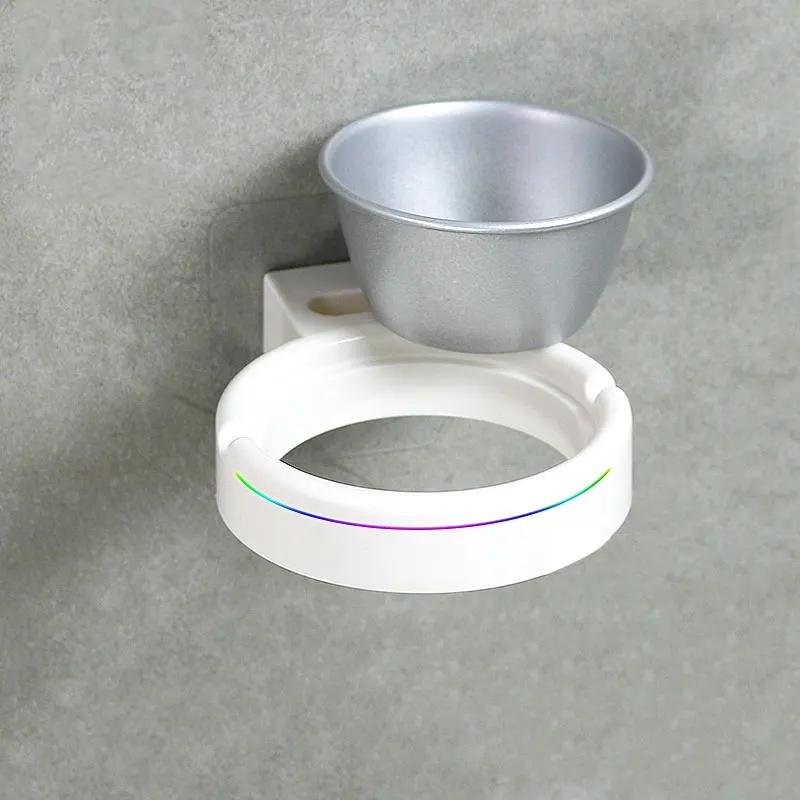 Creative Stainless Steel Ashtray With Sucker Waterproof Wall-mounted Toilet Bathroom Ashtray Storage Box