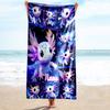 1PC Custom Name Axolotl Fantasy Collage Beach Towel Highly Absorbent And Sand-Resistant Towel for Swimming, Pool, Yoga, And Travel Lightweight