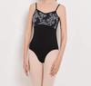ProDance Variation Velvet Cute and Stylish Ballet Leotard PK006MA Black Camisole, (L, Floral)