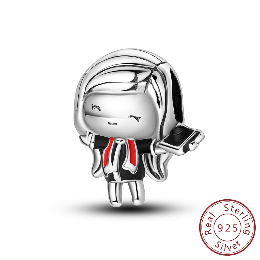 100% Copper Charms Bead Fit Original Bracelet Cz Inlaid Zirconium Pendent Dangle For Women Diy Jewelry Gift