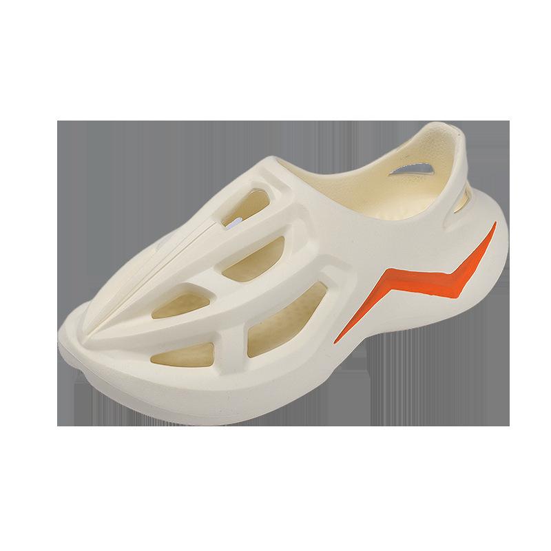 

Foreign trade large size coconut hole shoes men s shoes EVA thick-soled non-slip beach shoes fashionable hollowed-out bag head sandals 45 хаки