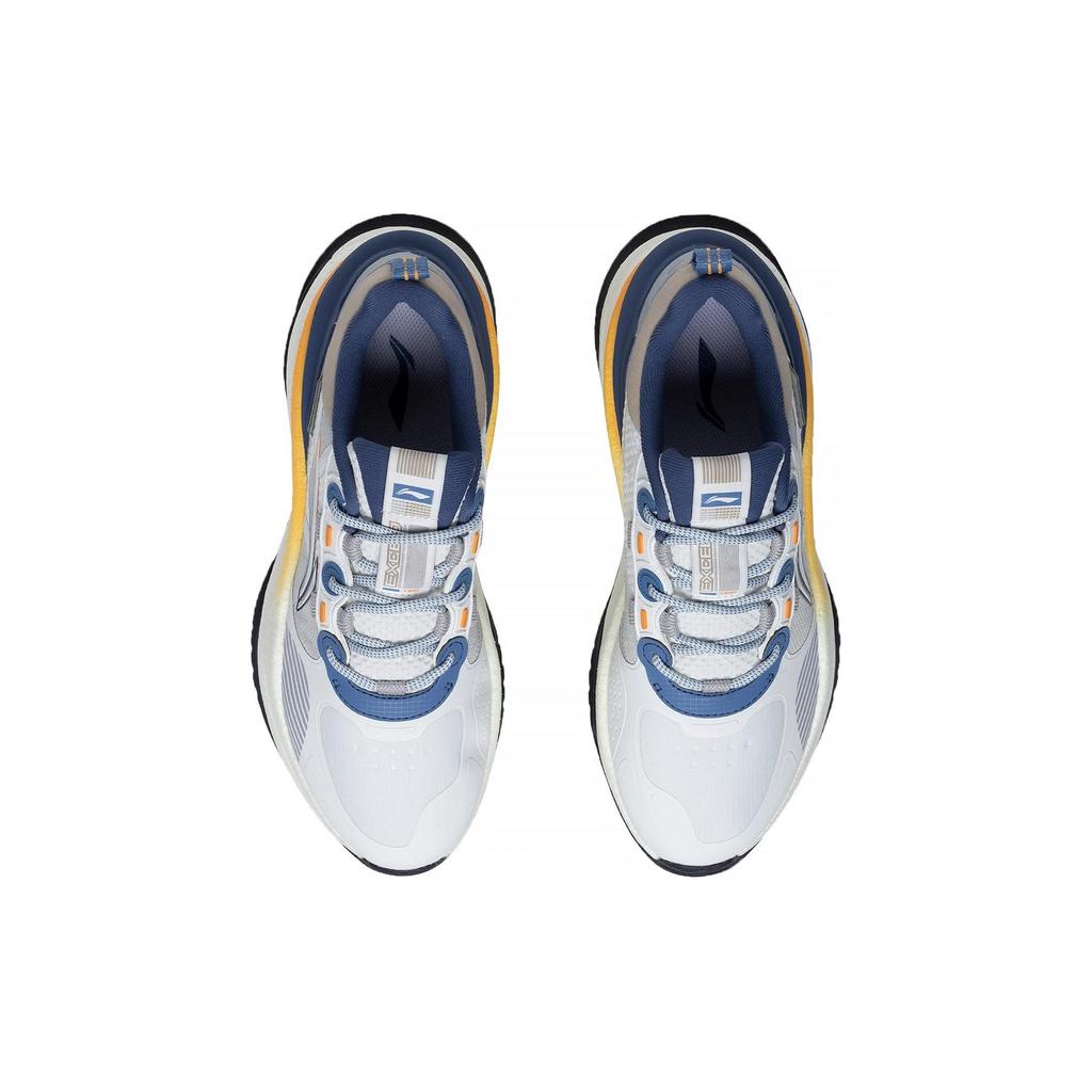Li Ning Exceed 5 Trendy Cushioning Slip Resistant Abrasion Resistant Lightweight Low top Casual Shoes Men's Mist White AGLS173-1