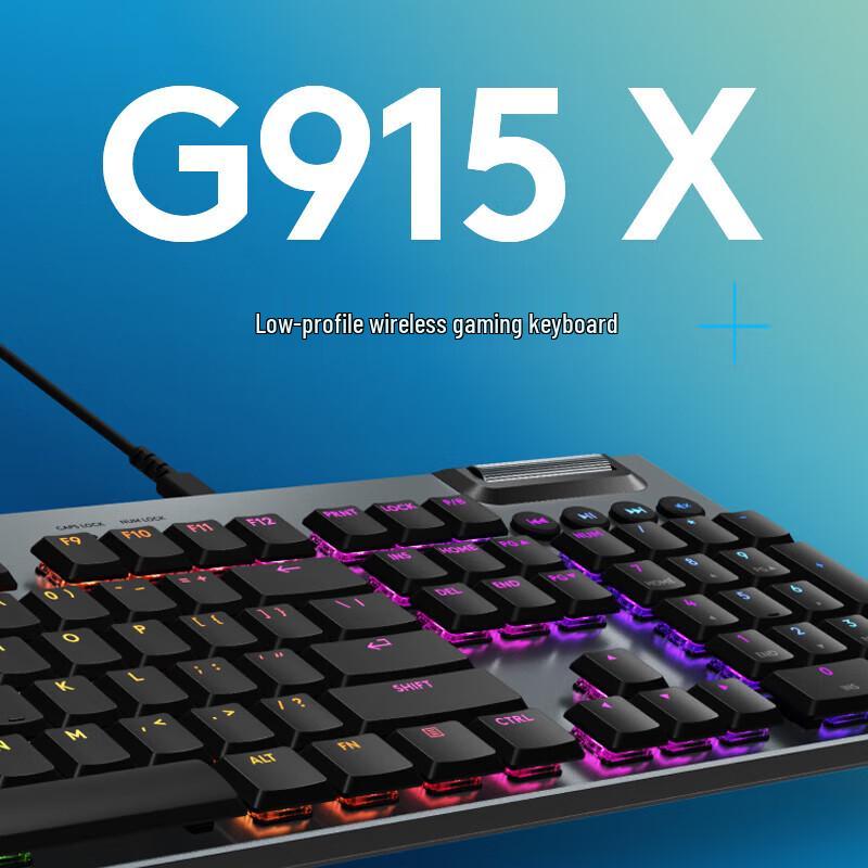

Logitech G G915 X Wired Low-Profile RGB Mechanical Gaming Keyboard Wired Red Switch