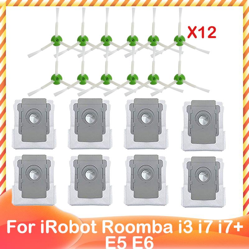 For iRobot Roomba I3 I7 I7+ E5 E6 E7 Robot Vacuum Main Side Brush Roller Hepa Filter Dust Bag Rag Part For Cleaner Replacement