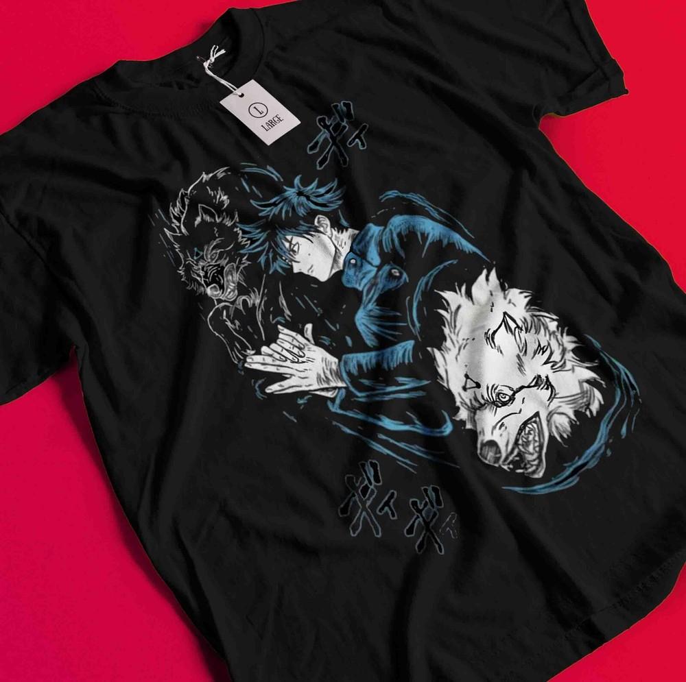 

Megumi Shirt Gojo Satoru T-Shirt Jujutsu Kaisen Tshirt Toji Tee Mahoraga Sukuna AA241 XL