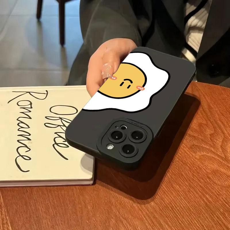 Tomato and Egg Phone Case IPhone 16 15 Pro Max Case For IPhone 13 14 15 12 11 Pro XS Max 12 13 Mini XR X Plus Shockproof Case