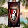 Bournemouth Fußball Strandtuch Weiches Mikrofaser Sommerhandtuch Schnelltrocknendes Saugfähiges Handtuch für Strand Schwimmbad Reisen