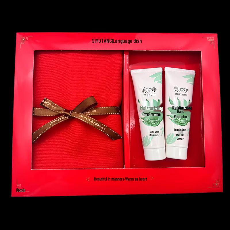 

Cashmere-Feel Scarf & Hand Cream Gift Set