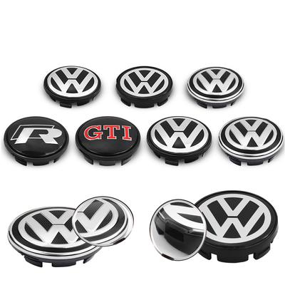 For 4pcs 55mm 65mm VW Car Wheel Center Hub Caps Wheel Cover For VW Touran Golf 4 5 6 7 Polo Passat B5 B6 B7 CC Auto Accessories