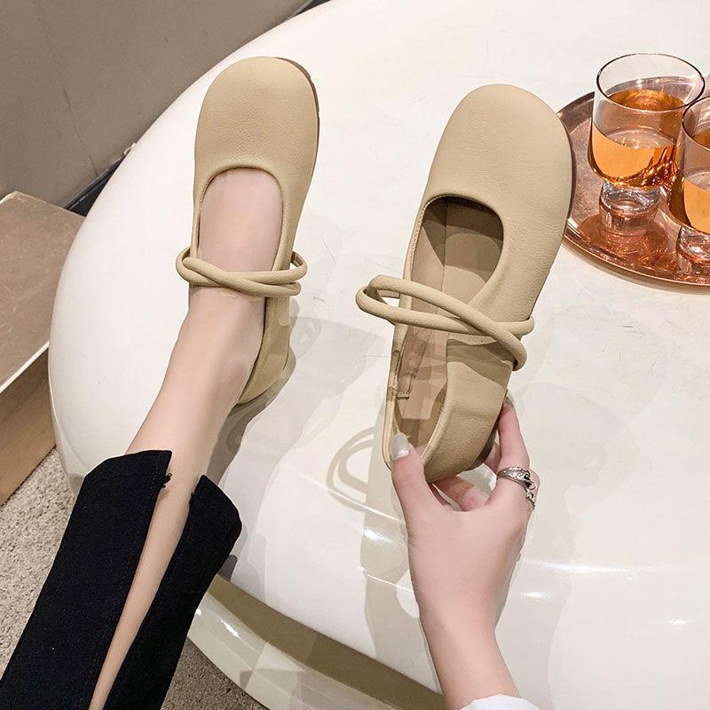 Of Style Womens A New Shoes A Single Loafer With A Shallow Opening Round Toe And Soft Sole