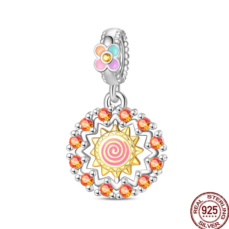 Miedziany Cyrkon Letnie Lody Ocean Wielka Seria Błyszczący Inkrustowany Cyrkon Wisiorek Pasuje do Bransoletki 3mm