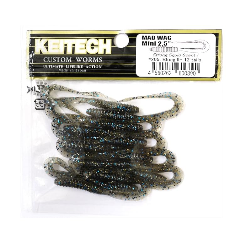 KEITECH Mud Wag Mini 2,5 дюйма 205 Синежаберный воблер