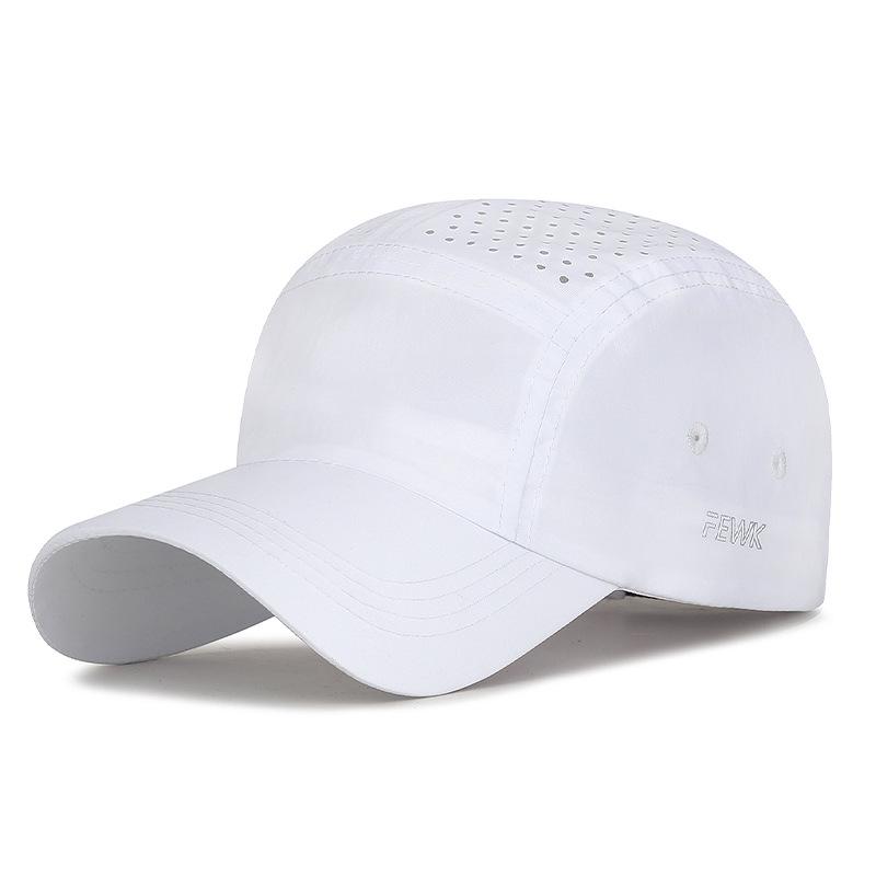 

Spring Summer Breathable Quick-Drying Baseball Cap Solid Color Outdoor Sports Sunscreen Cap білий