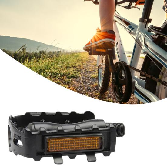 1Pair Road Bike Pedals Anti-rust Large Surface Bike Supplies Aluminum Alloy Bicycle Pedals