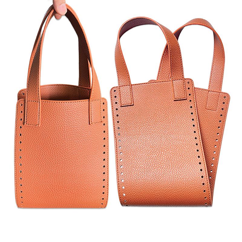 DIY Stricken Häkeln Handtasche Tragetasche Umhängetasche Nähzubehör PU Boden Griffe zum Herstellen von Taschen Häkeltasche Handwerkstasche Teile