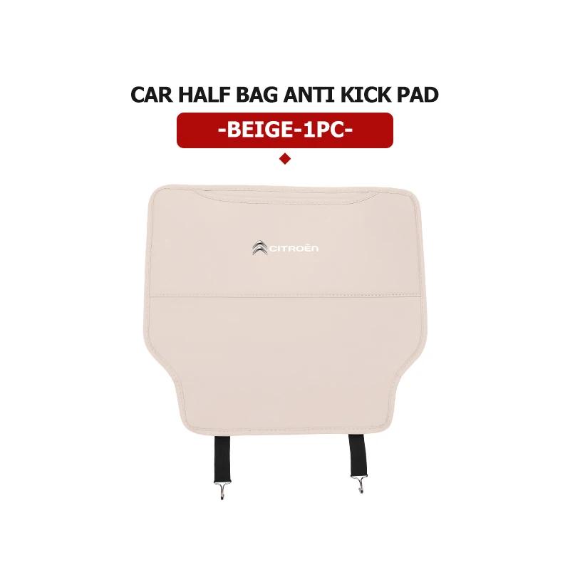 Leather Car Seat Back Protector Mat Prevent Dirty Anti Kick Pad For Citroen Grand Berlingo Jumper Celysee Xsara Picasso Aircross