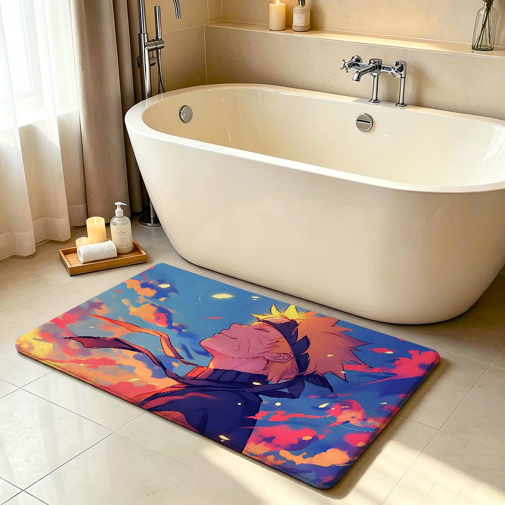 Cool-naruto-S Classic Carpet Bathroom Anti-slip Mat Door Mat Home Decoration Mat Entrance Door Mat Scratch-resistant Door Mat