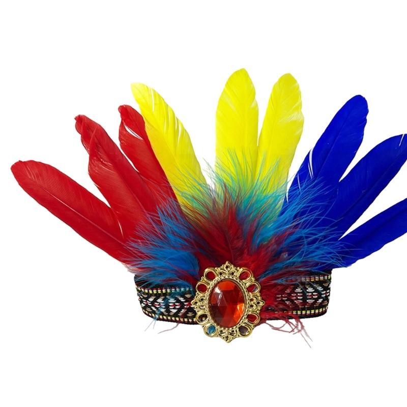 Lightweight Comfortable Feather Hairband Fashion Festival Hairpiece Costume Headband for Women Seeking A Unique Look