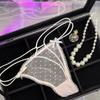 Temptation Thin Dots Transparent Sexy Women's Underwear Sweet Girl Bow Mesh Hollow Out Panties Cotton Crotch Cute Thongs