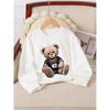 European Sizes Kids' Round-Neck Hoodie | Teddy Bear Football Jersey Number, , Sportswear and Casual Wear, Soft and Comfortable, Playful Design