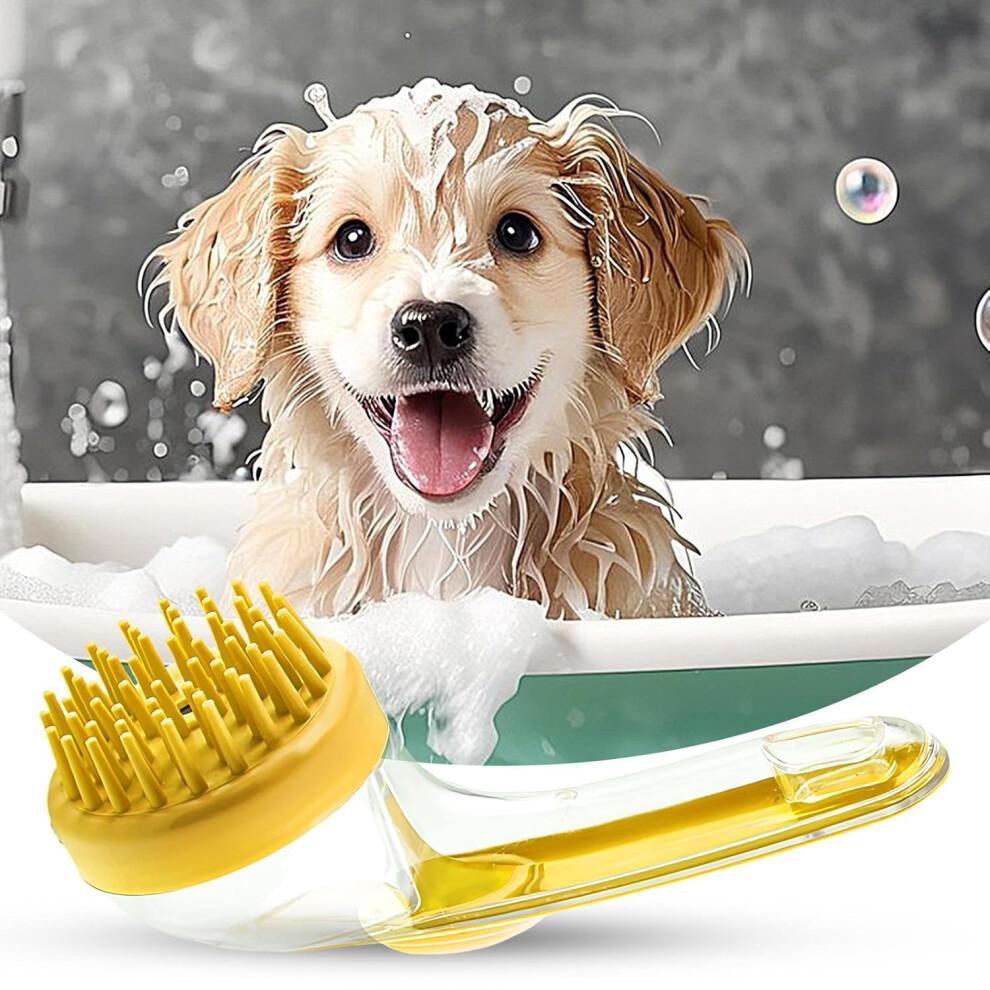 Dog Washing Brush - Pet Bath Scrubber for Small Dogs and Cats Reusable Grooming Tool for Short and Long Hair