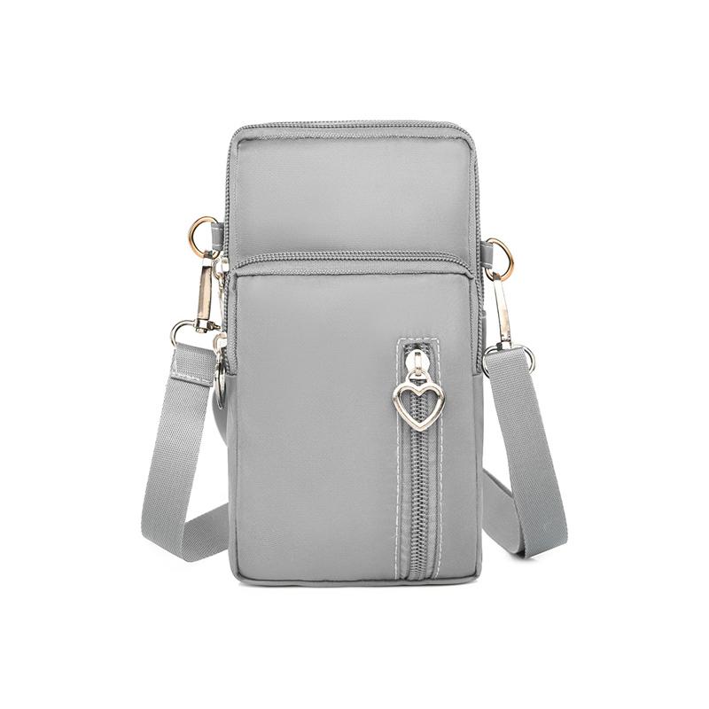 Casual Small Shoulder Bag Women Cell Phone Pocket Case Waterproof Nylon Sport Arm Package Mini Messenger Purse Crossbody Handbag