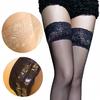3Xxxl Lace Silicone Non-Slip Black Fishnet Sexy Stockings For Oversize Women Plus Size Over Knee Thigh High Long Socks Summer