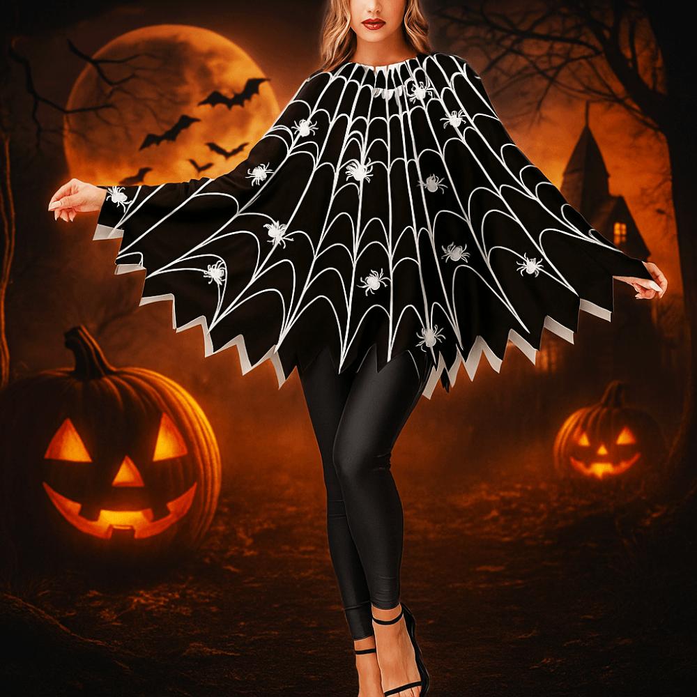 Loose Halloween Cosplay Cape Clothing Prop Witch Cosplay Cloak Ghost Hooded Cloak  Adult