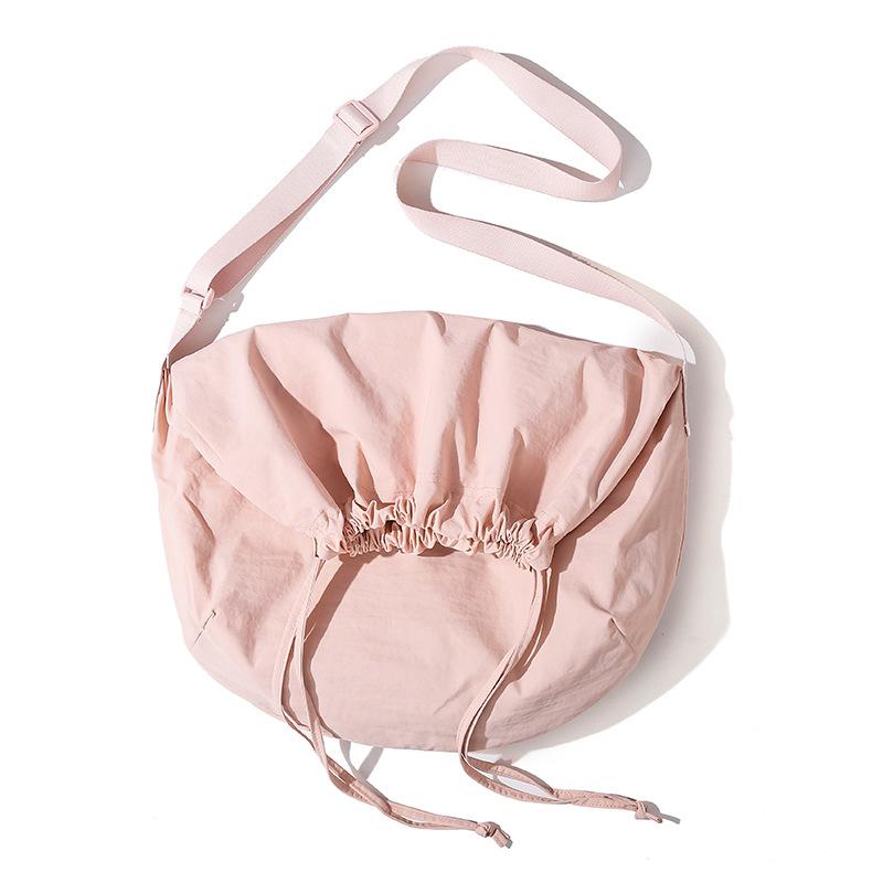 

U примерочная женская сумка на шнурке сумка через плечо повседневная сумка из нейлоновой ткани ультралегкая универсальная сумка на плечо большая вместимость тканевая сумка