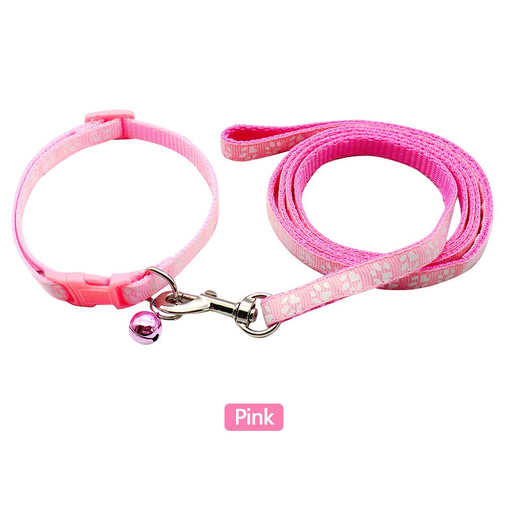 1,2 m Haustierleine und Geschirr-Set Hundekette mit niedlichem Pfotenabdruck für kleine Katzen und Hunde Auslaufleine für Hunde Weste Haustierbedarf