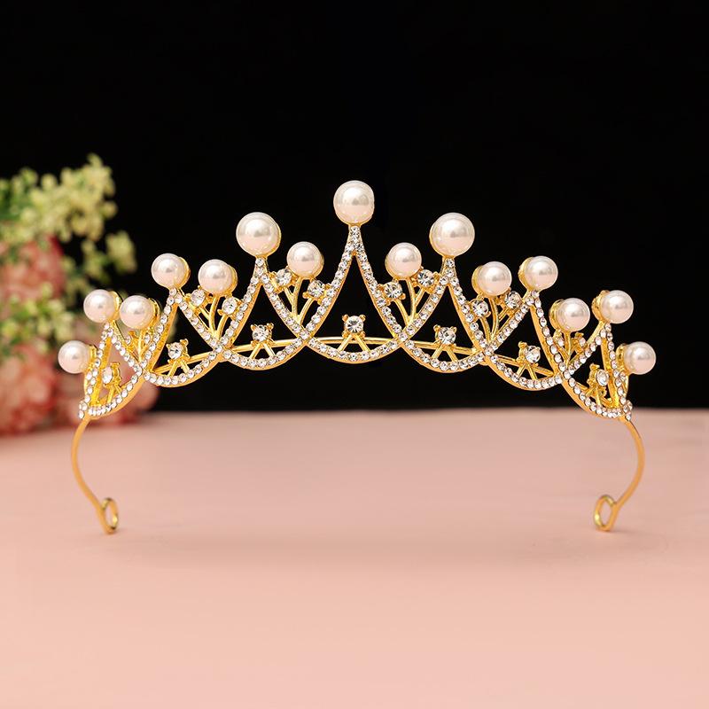 Children's Crown Hair Accessories  Cute Princesses Girls  Water Diamond King Crown Hair Bands Birthday Gifts for Girls Baby Headbands and Headwear