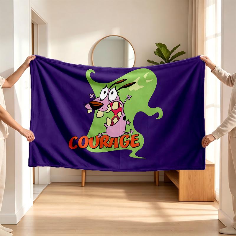 Courage (1) Flannel Blanket a Soft Accent for the Bedroom and Living Room and a Cozy Home Gift