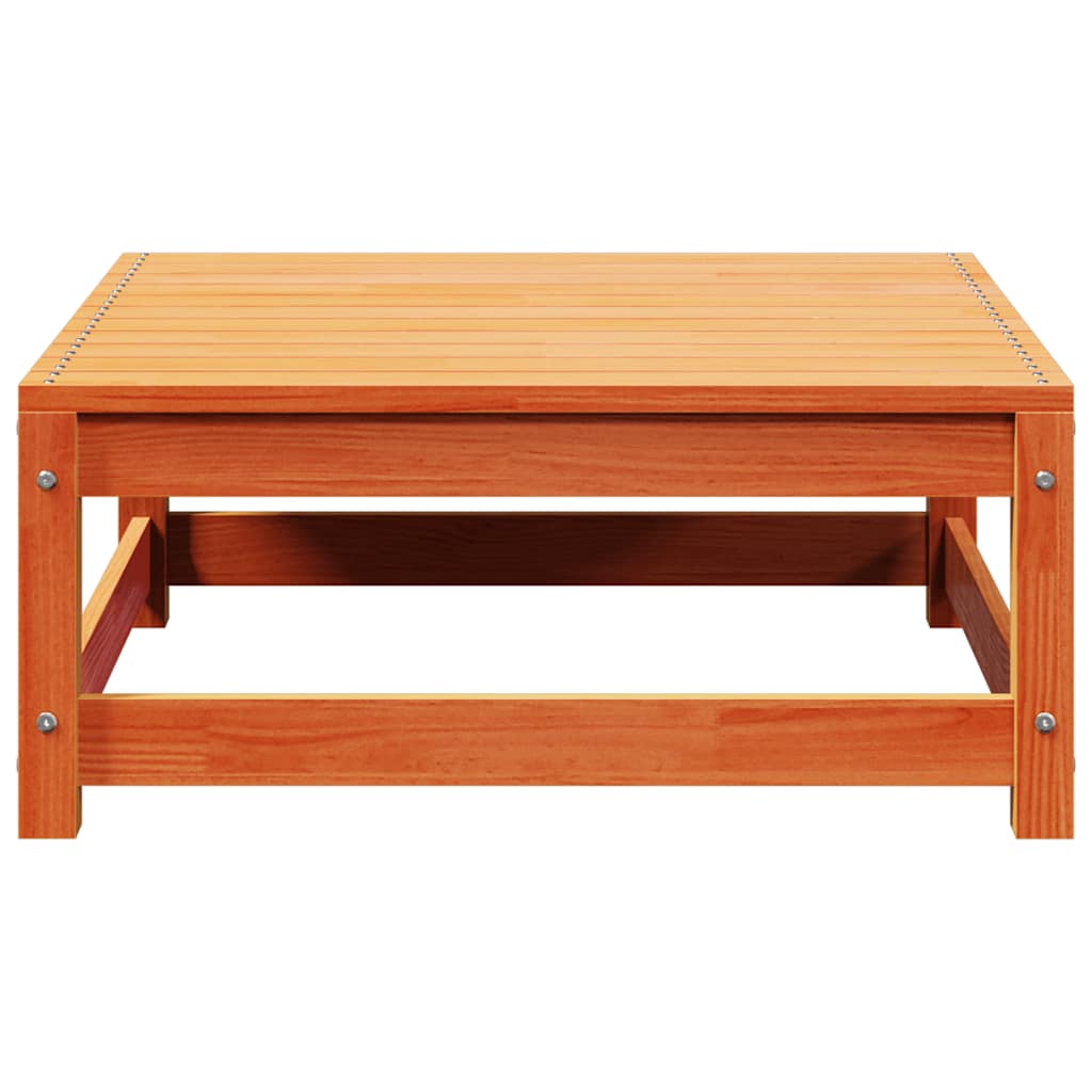 Vidaxl Garden Stool, Waxed Brown, 70X70X30 Cm, Solid Pine Wood