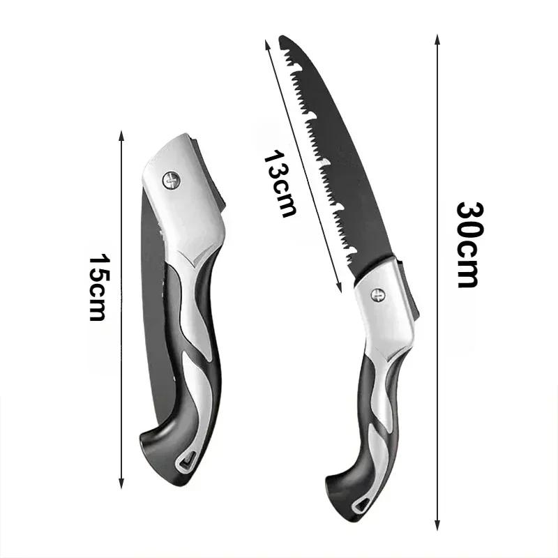 Folding Hand Saw Multifunctional Outdoor Logging Saw Woodworking Folding Portable Saw Pruner Garden Equipment Gardening Tools