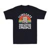 I Like Cats And Coffee Cat Lovers Funny Novelty Vintage Unisexs Cotton Tshirt