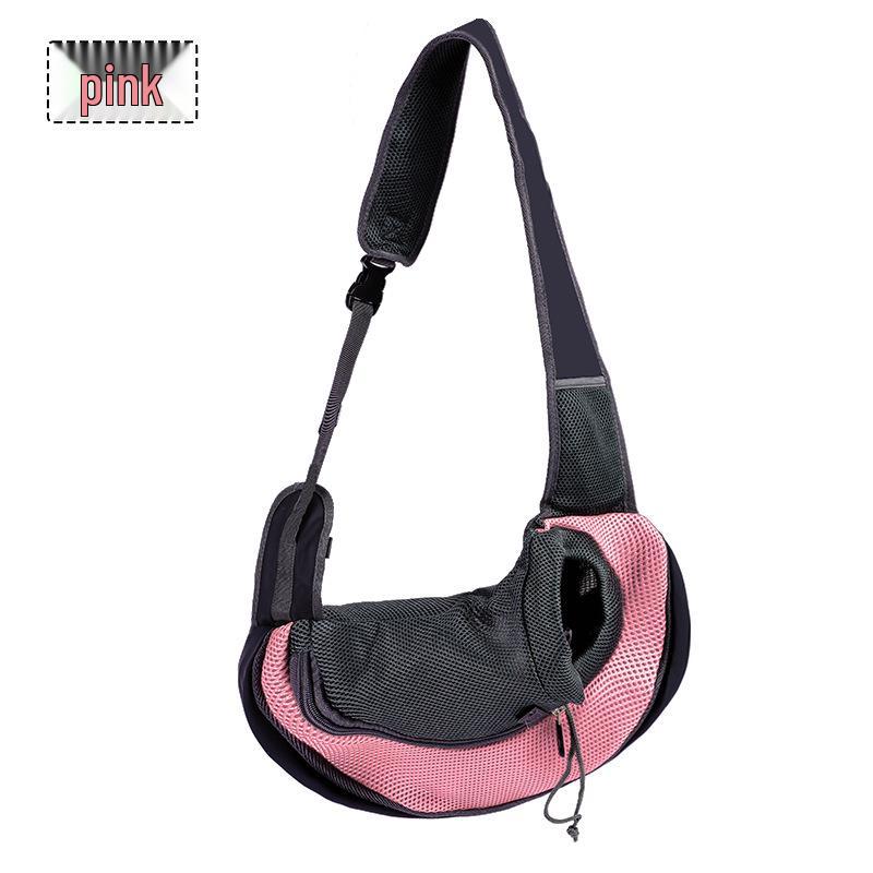 

Pet Outing Crossbody Bag with Breathable Mesh for Small Dogs and Cats Large: up to 8 jin