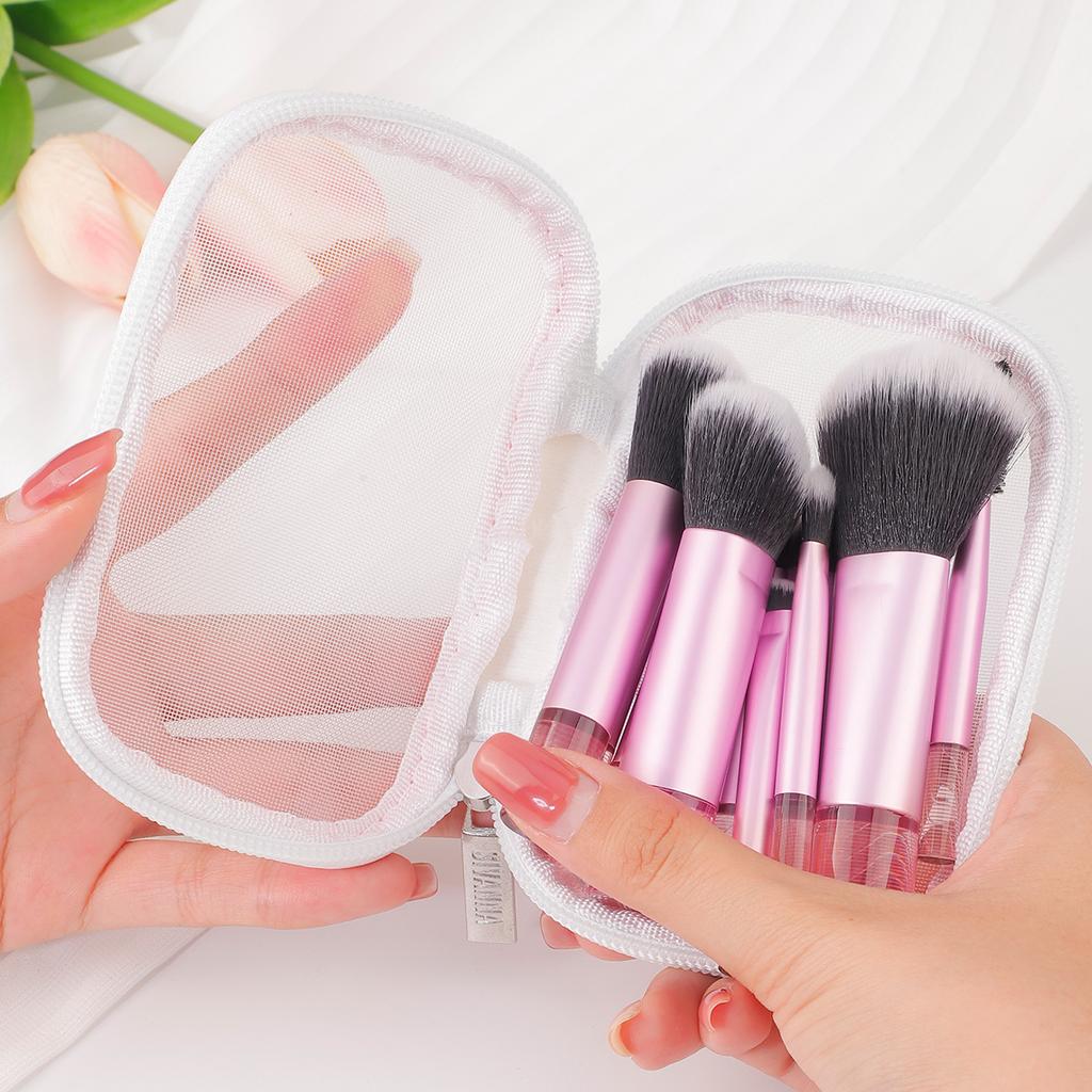 10pcs Mini Makeup Brush Set Powder Eyeshadow Foundation Blush Concealer Beauty Makeup Tools Brush Professional Supplies