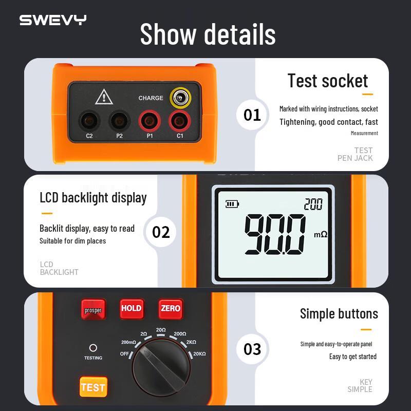 Suwei SW6201 DC Low Resistance Tester (CN version)
