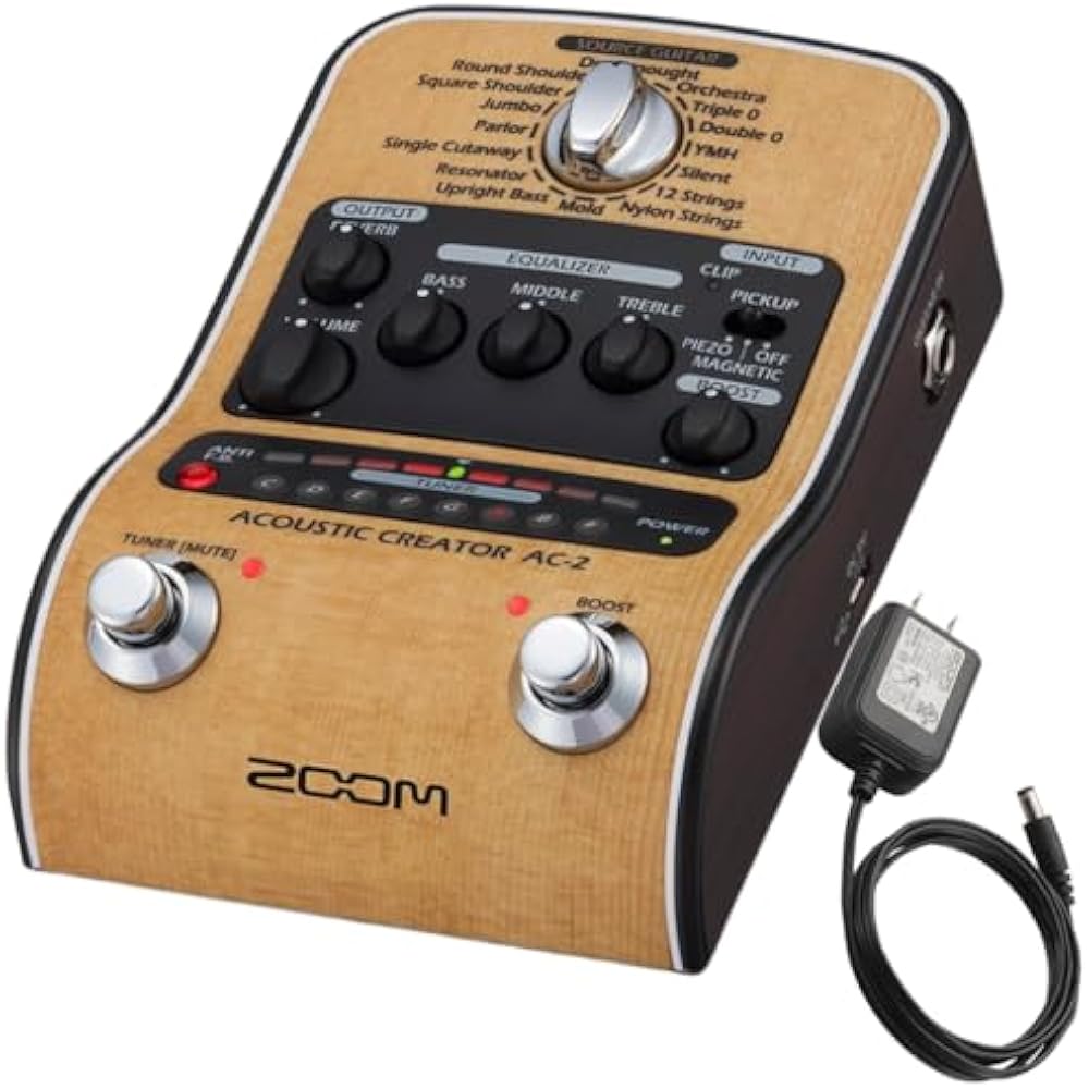 ZOOM Zoom AC-2 Acoustic Guitar Preamp [Domestic Genuine Product/3 Year Extended Warranty Included...