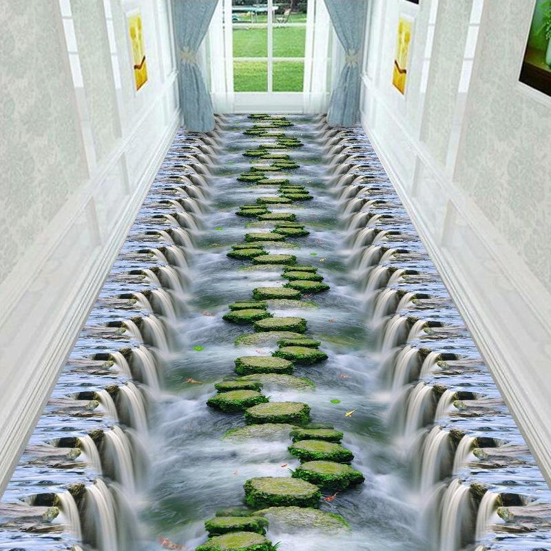 Moderner Minimalistischer 3D Hotel Flur Teppich Flur Eingangsteppich Zuhause Flur Bodenmatte