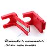 Adjustable Valves Lock Out Set Accessory with 1/2Inch to 4.25Inch Pipe Size Sturdy Plastic Construction 2Pcs Set
