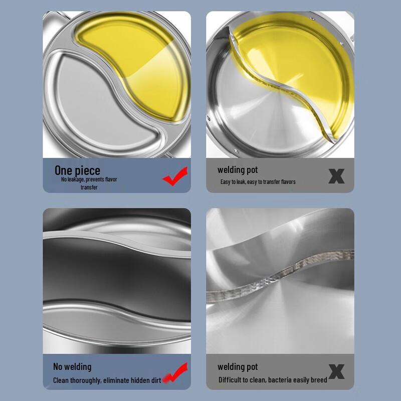 Konbach 3rd Gen Integrated Split Hotpot 30cm