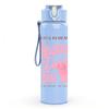 1PC Jesus Loves You Pink Text Art Print 750ml Color Plastic Sports Water Bottle Leakproof Flip Straw Lid Suitable for Sports Office Home Use