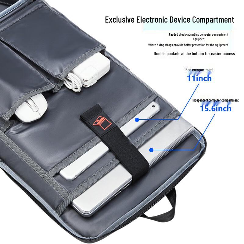 MingLu Men's ABS Hard Shell Business Travel Backpack