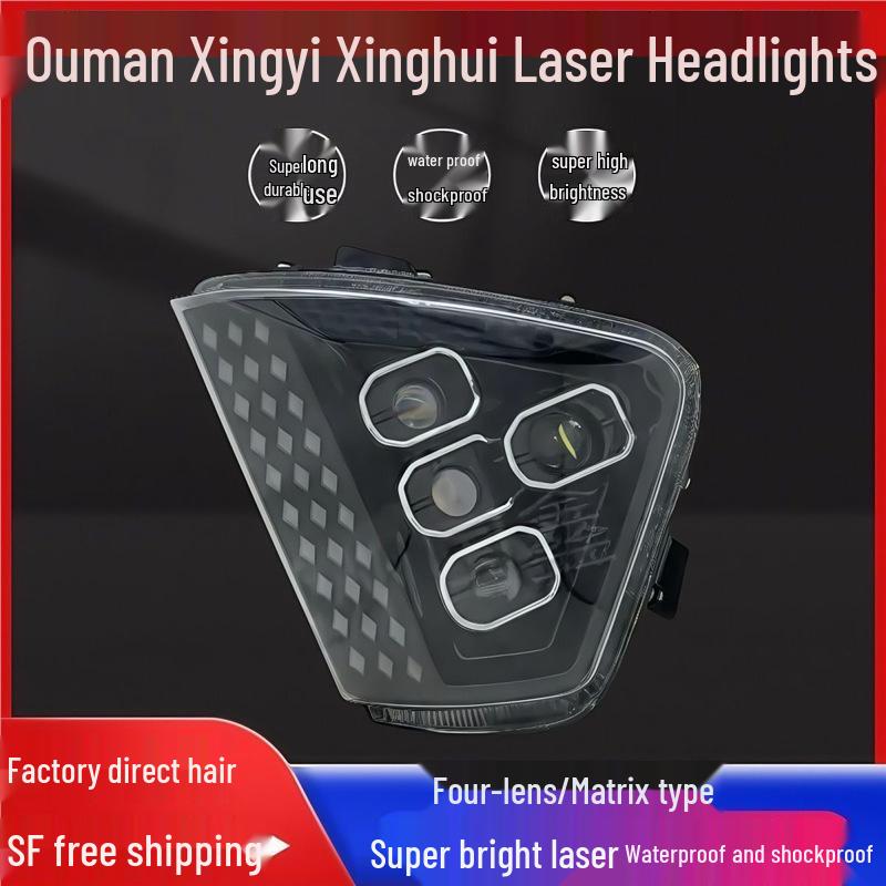 Suitable LED Headlight Assembly with Super Bright Focus for Ouman, EST, Xinghui GTL, and Xingyi Models Left