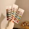 Colorful Enamel Water Drop BB Clips for Women - Korean Style Hairpins for Bangs, Sideburns, and Flyaways
