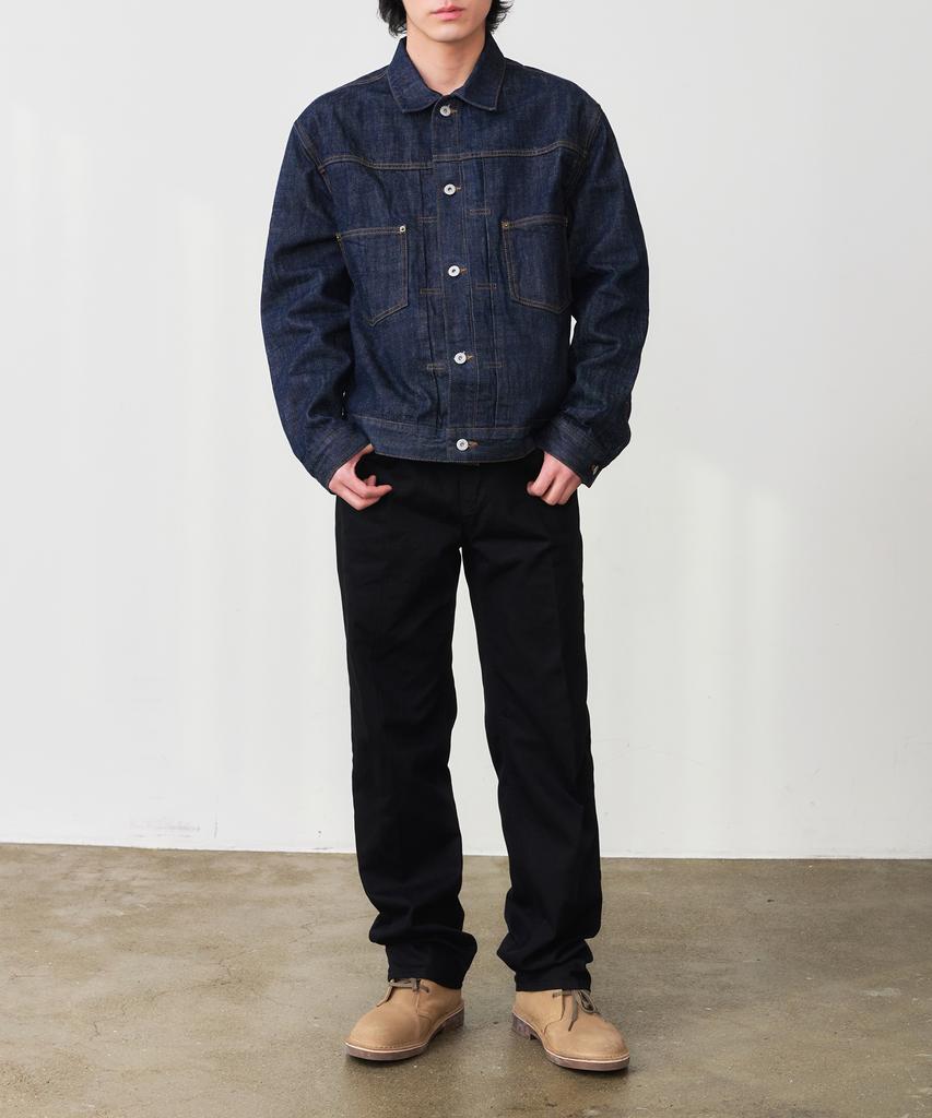 DENMADE Den0655 Crease Chino Pants (Black)